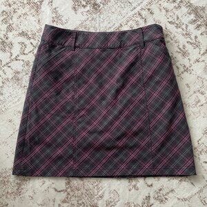 Plaid Skort Mini Skirt Built-In Shorts | Pockets | Preppy Plaid | Women’s Size 4